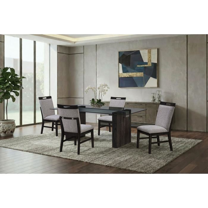 Silas - 2 Piece Dining Chair Set - Light Gray Global Furniture USA