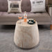 Drum Accent Coffee Table - Beige / Yellow Home Essentials
