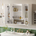 30" Bathroom Cabinet With 5 Adjustable Shelves, Wall Mounted Medicine Cabinet - White Hearth and Haven