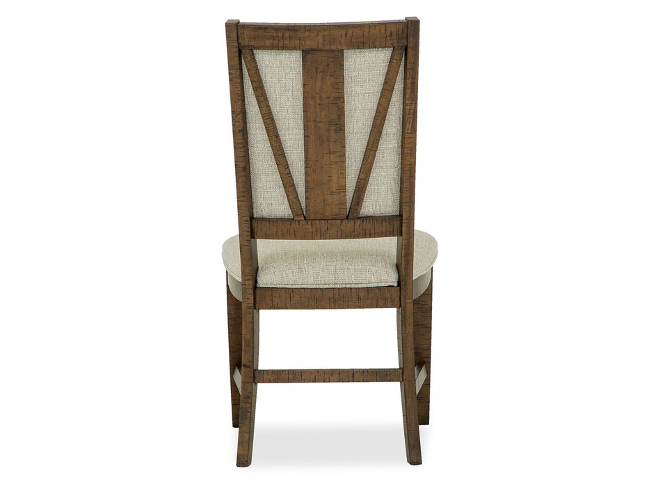 Bay Creek - Step Up Side Chair With Upholstered Seat & Back (Set of 2) - Dark Brown Magnussen Furniture