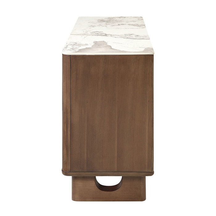 Harvey - Server With Ceramic Top - Walnut ACME