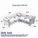 Streamline Modern L-Shaped Corner Sofa Home Essentials