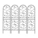 Garden Rustproof Trellis For Climbing Plants Daily Nest