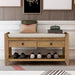Multipurpose Entryway Shoe Rack With Cushioned Seat And Drawers Hearth and Haven