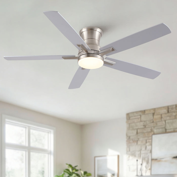Mordern Flush Mount Ceiling Fan With Light And Remote Control Daily Nest