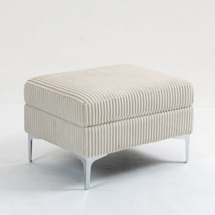 Modular Sectional Sofa Square Storage Ottoman