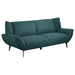 Logan - Flared Arm Sofa Sofa - Teal Blue Furniture Max