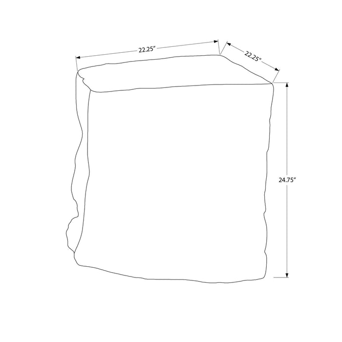 Accent Table, Indoor Outdoor Use - Black 8th Street