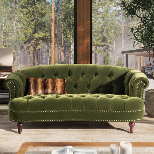 La Rosa - Victorian Chesterfield Loveseat Jennifer Taylor Home