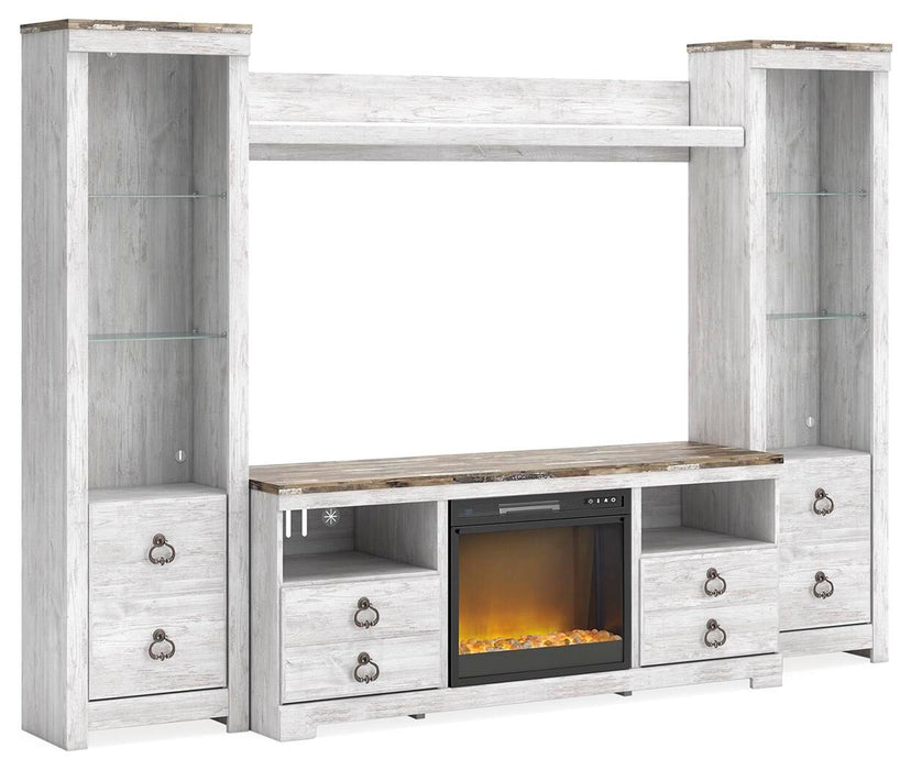 Willowton - Entertainment Center With Fireplace Option Signature Design by Ashley®