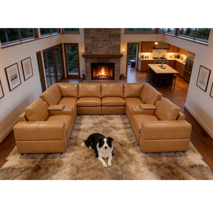 Modular Sectional With Large Square Arms Home Essentials