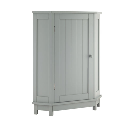 Triangle Corner Bathroom Cabinet With Adjustable Shelf, Storage Unit - Gray Hearth and Haven