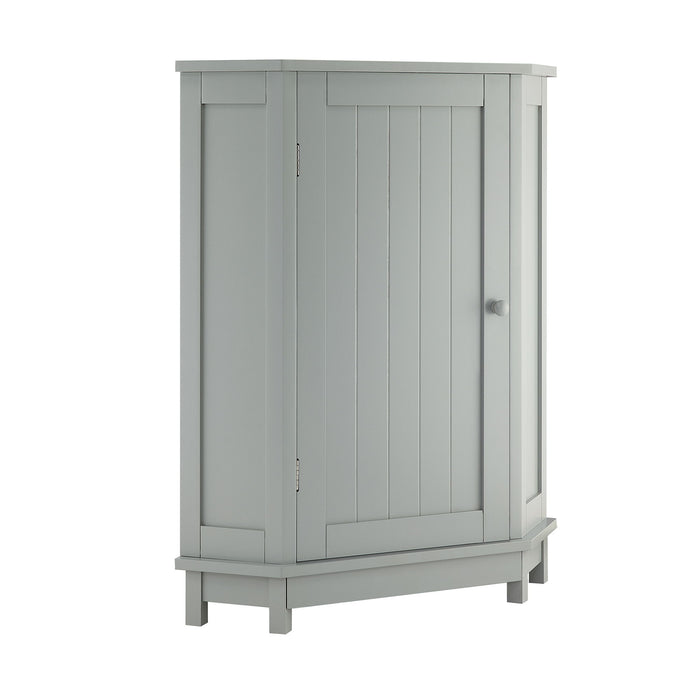 Bathroom Cabinet Triangle Corner Storage Cabinet With Adjustable Shelf Modern Style Hearth and Haven