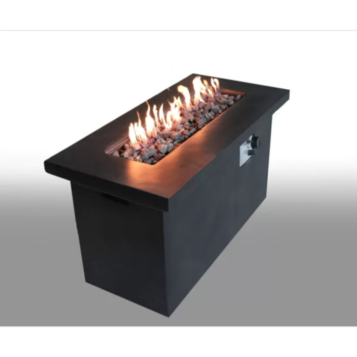 Propane / Natural Gas Outdoor Fire Pit Table - Charcoal LSI Patio Furniture