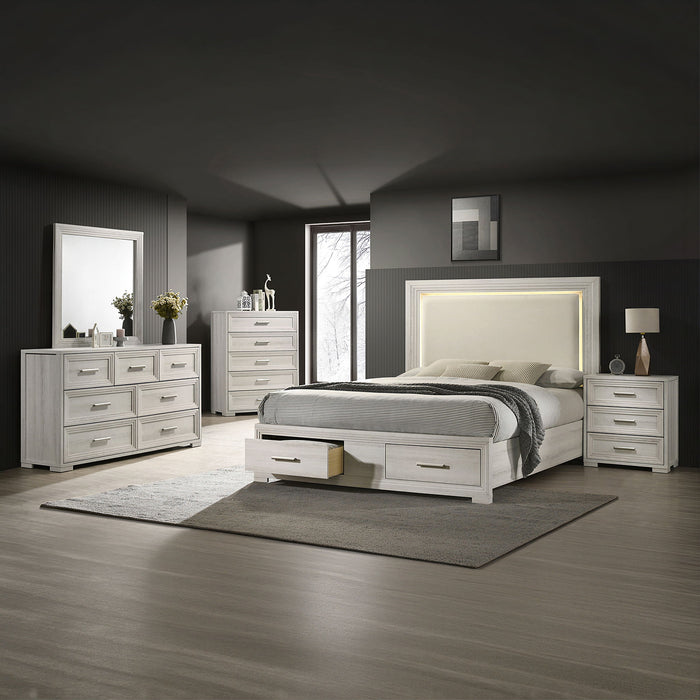 Colorado - Bedroom Set With Upholstered LED Headboard Matrix Furniture Group