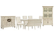 Newport - 8 Piece Extendable Rectangular Dining Table Set Magnussen Furniture
