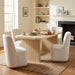 Dining Table Set With 4 Upholstered Dining Chairs Noble House