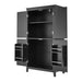 Elegant Bathroom Floor Storage Cabinet With 4 Doors, Adjustable Shelves Hearth and Haven