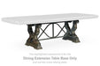 Maylee - Rectangular Drm Extension Table Base - Dark Brown Signature Design by Ashley®