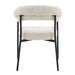 Jirina - Chenille Arm Chair (Set of 2) - Beige & Black ACME
