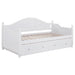 Twin Daybed With Trundle Storage Bed - White Furniture Max