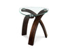 Allure - Shaped End Table Base - Hazlenut Magnussen Furniture