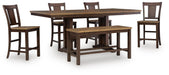 Rylandeen - Counter Height Extension Dining Table Set Signature Design by Ashley®