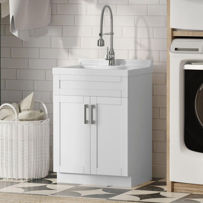 Hennessy - Deluxe Laundry Utility Sink And Cabinet Simpli-Home