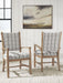 Ridgester - Dining Upholstered Arm Chair (Set of 2) - Light Brown Benchcraft®