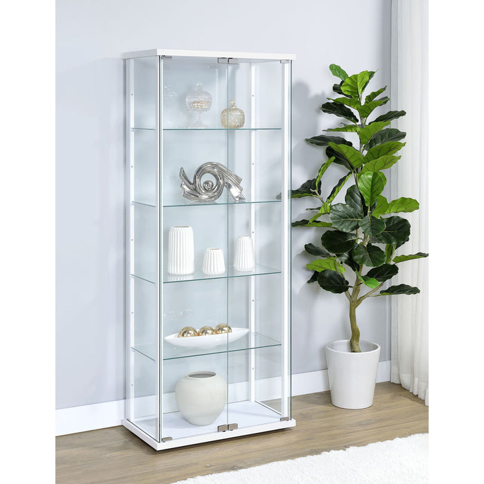 Hyacinth - 4 Shelf Curio Cabinet Furniture Max