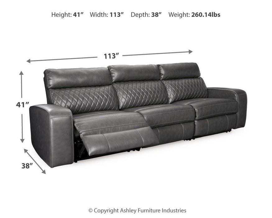 Samperstone - Power Reclining Sectional Signature Design by Ashley®