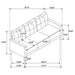 Heather - Track Arm Tufted Sofa - Rust Furniture Max