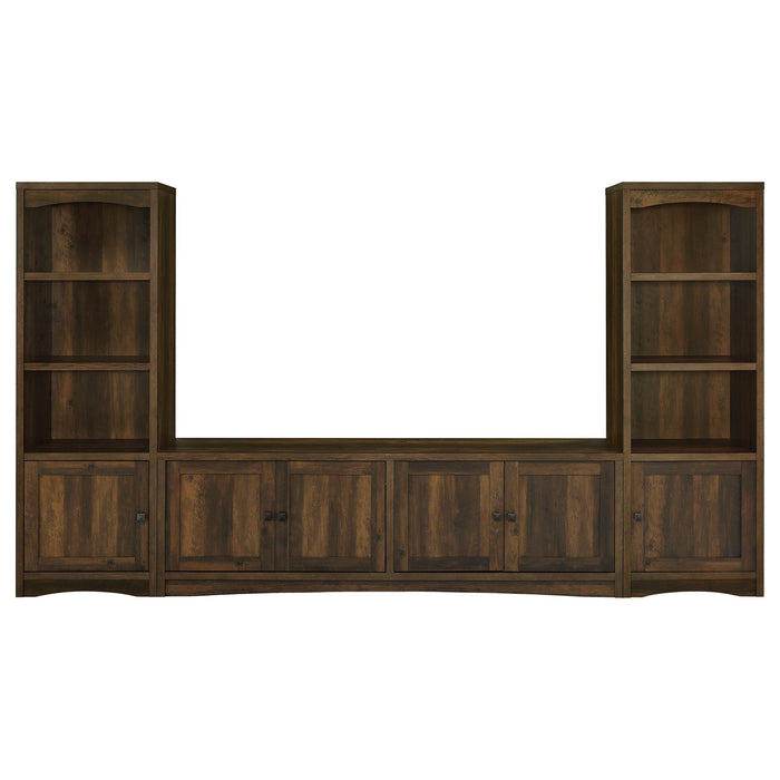 Lunetta - 3 Piece TV Stand With Media Towers - Pine Wood Furniture Max