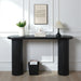 Fluted Cylinder Console Table - Black Home Essentials