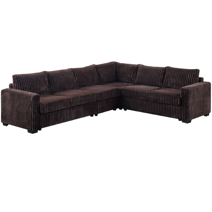 L-Shaped Sectional Set For Living Room Home Essentials