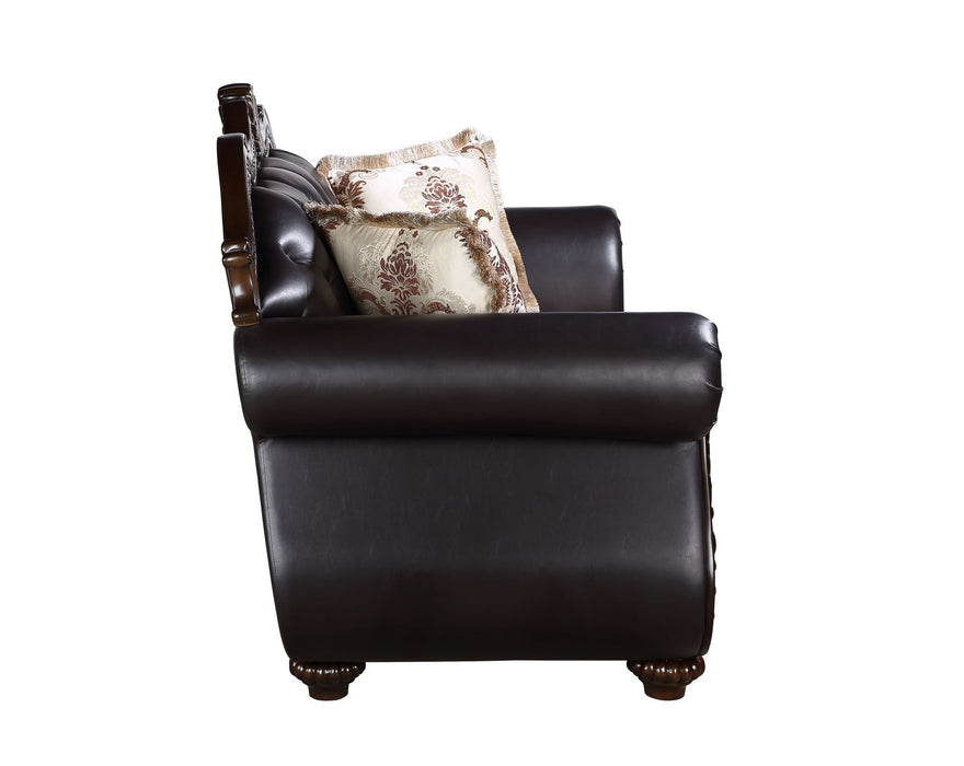 Maximus - Loveseat Backrest - Dark Brown