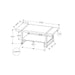 Coffee Table, Accent, Cocktail, Rectangular, Living Room, Contemporary, Modern 8th Street