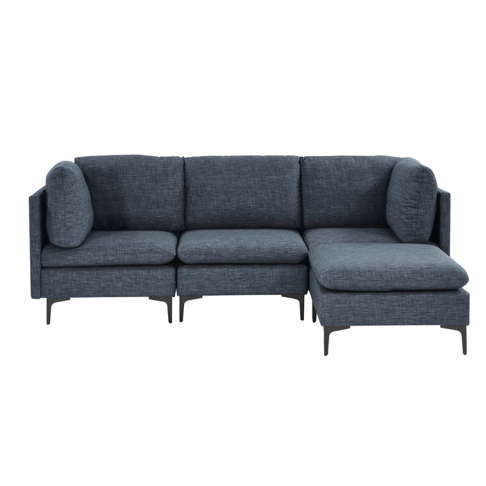 Upholstered Modular Sectional & Tall Legs Home Essentials