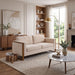 Modern Sofa With Solid Wood Legs, 3 Seater Noble House