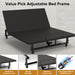 Adjustable Bed Base Frame With Wireless Remote, 4 USB Ports, Under Bed Nightlights, Zero Gravity Daily Nest