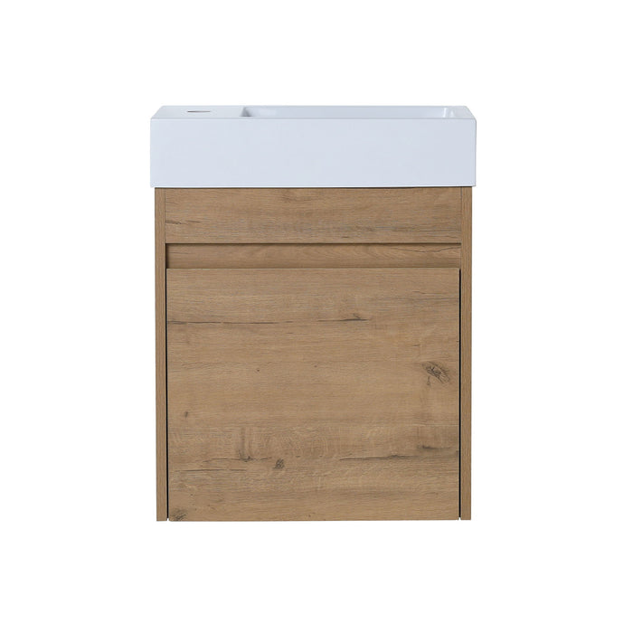 Sink Floating Bathroom Vanity With Soft Close Cabinet Door Home Essentials