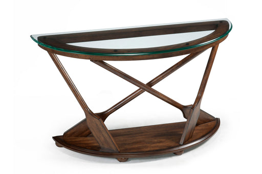 Beaufort - Sofa Table With Base And Glass Top - Dark Oak Magnussen Furniture