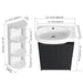 Freestanding Bathroom Vanity With Sink And Storage Rack, Soft Close Doors Base With Basin Home Essentials