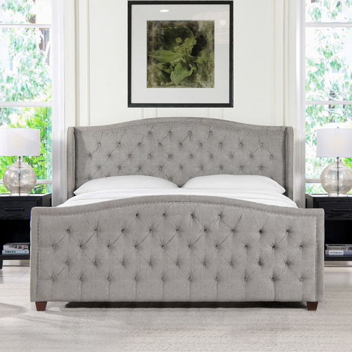 Marcella - Upholstered Shelter Headboard Bed Set Jennifer Taylor Home
