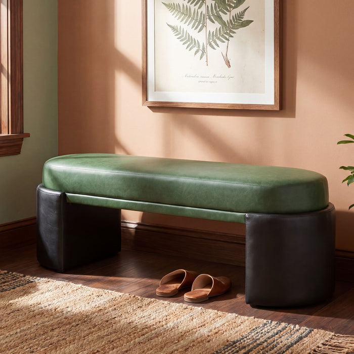 Upholstered Indoor Dining Bench Noble House
