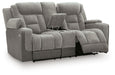 Mixed Motion - Power Reclining Loveseat With Console / Adjustable Headrest Signature Design by Ashley®