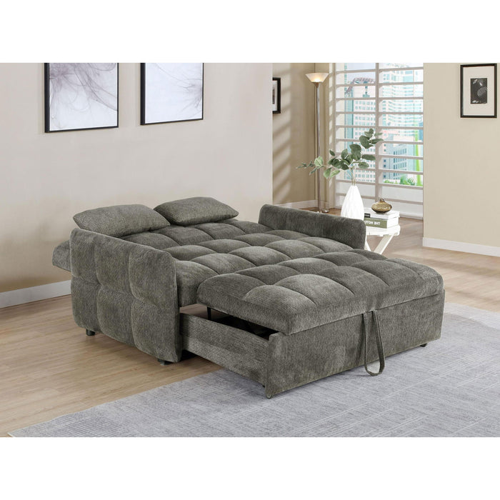 Alvara - Tufted Cushion Pull Out Sleeper Sofa Bed Furniture Max