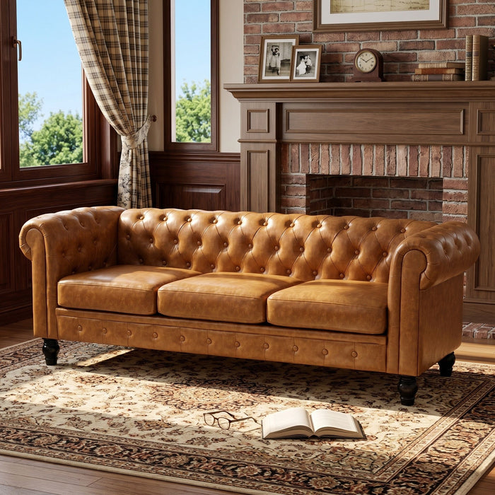 Tufted Elegant Sofa Home Essentials