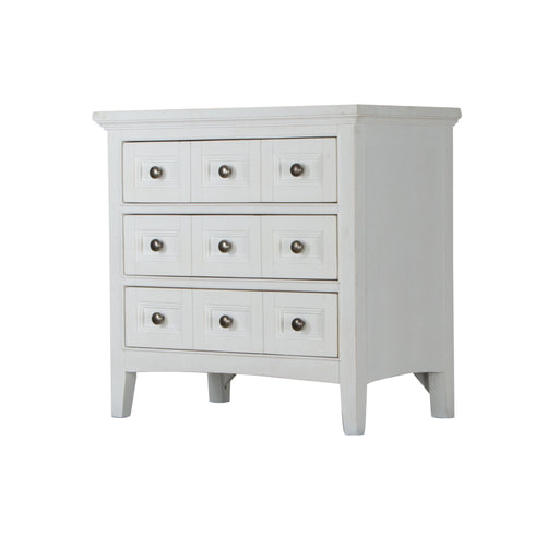 Heron Cove - Relaxed Traditional Chalk White Three Drawer Nightstand - Chalk White Magnussen Furniture