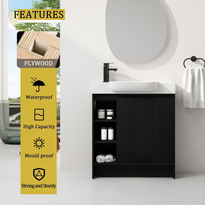 Freestanding Bathroom Vanity With Sink, Soft Close Door Home Essentials